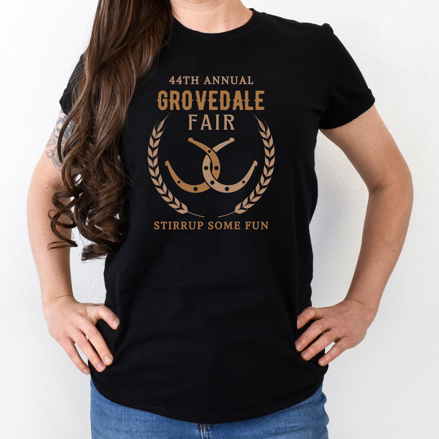 Unisex Adult Grovedale Fair Horseshoe T-Shirt