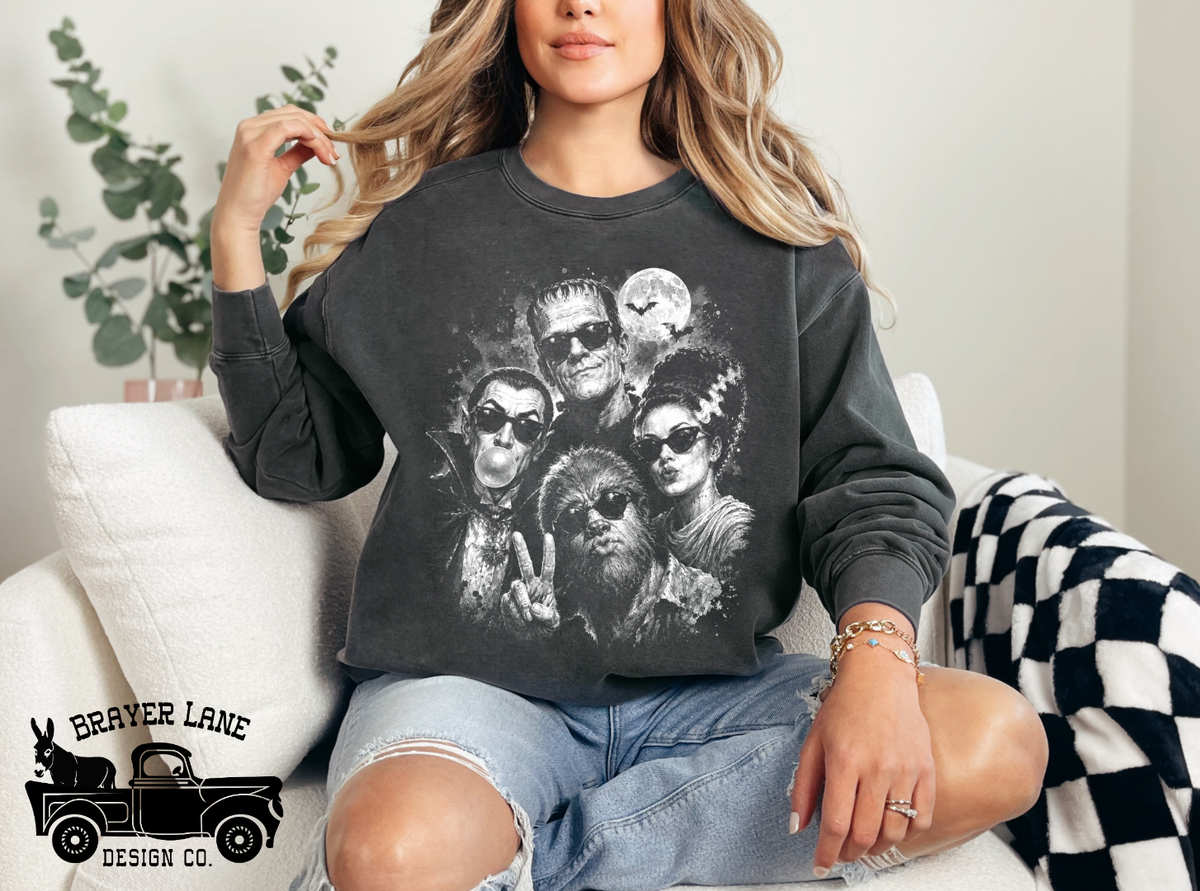 Monster Selfie - Premium Vintage Sweatshirt
