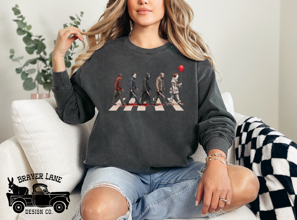 Horror Characters - Premium Vintage Sweatshirt
