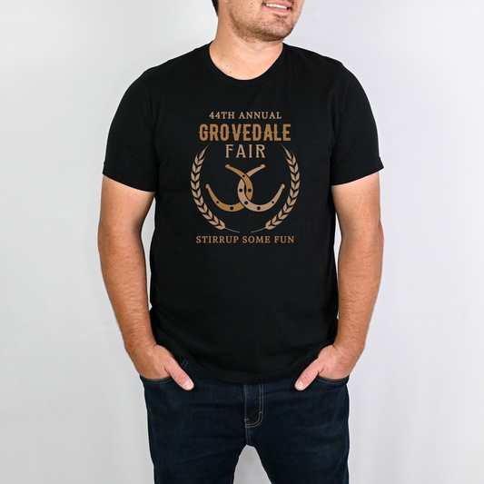 Unisex Adult Grovedale Fair Horseshoe T-Shirt