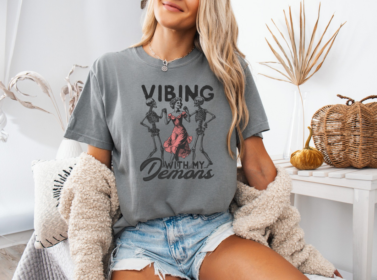 Vibing With My Demons - Vintage T-Shirt