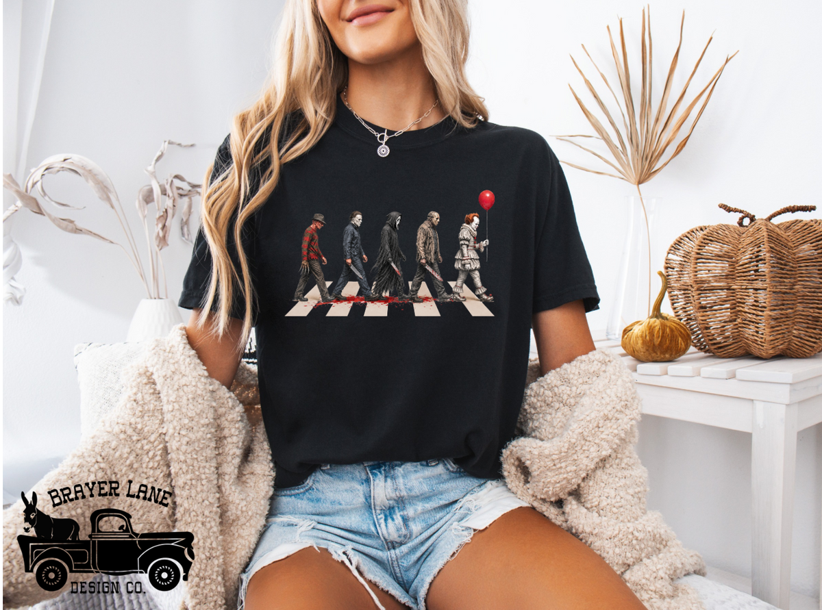Horror Characters - Vintage T-Shirt