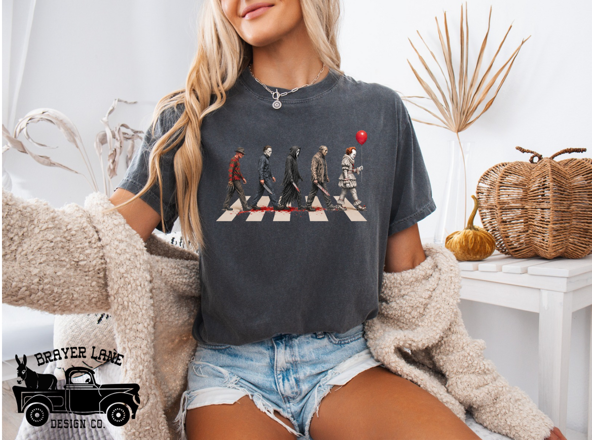 Horror Characters - Vintage T-Shirt