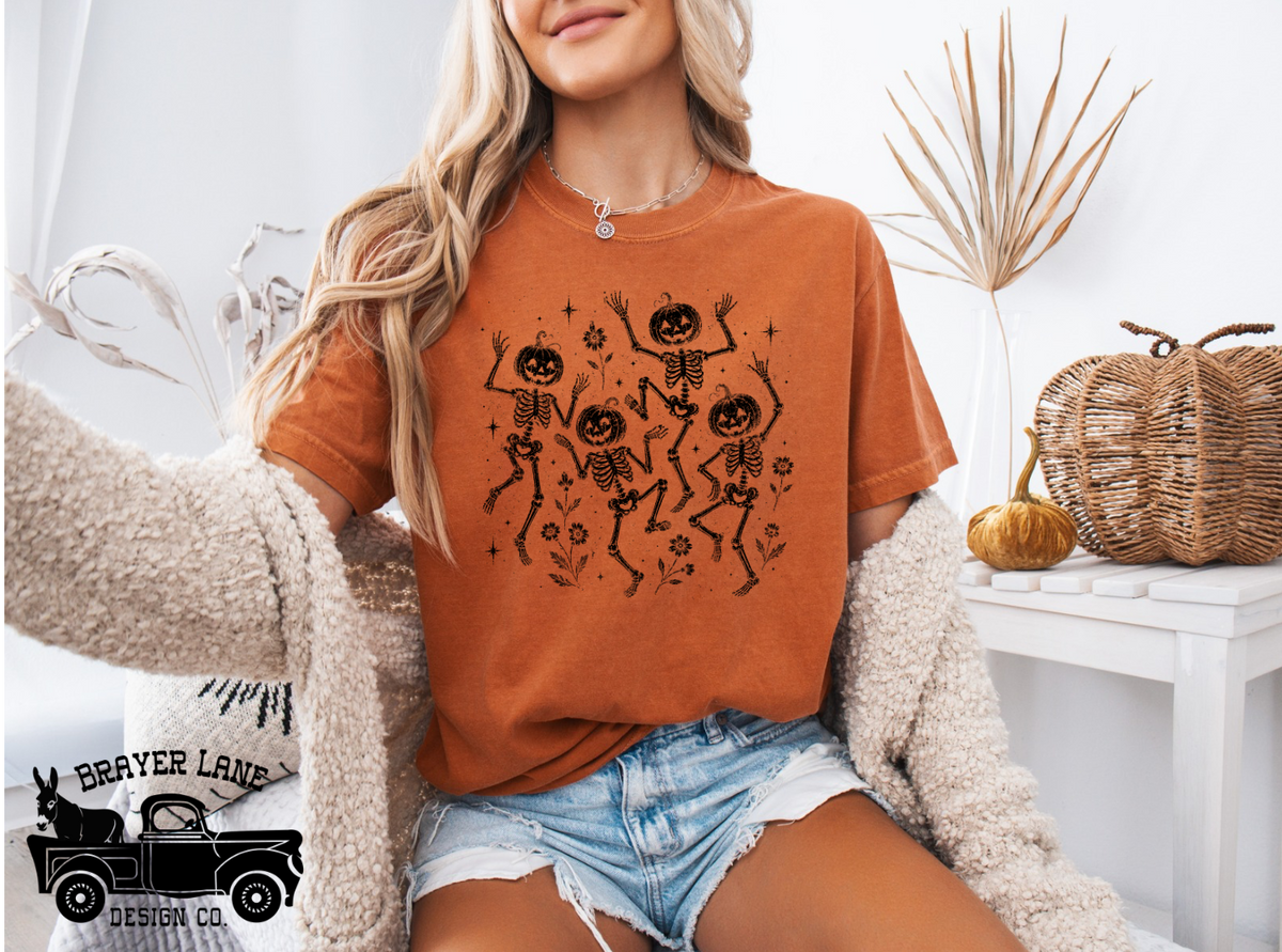 Dancing Pumpkins - Vintage T-Shirt