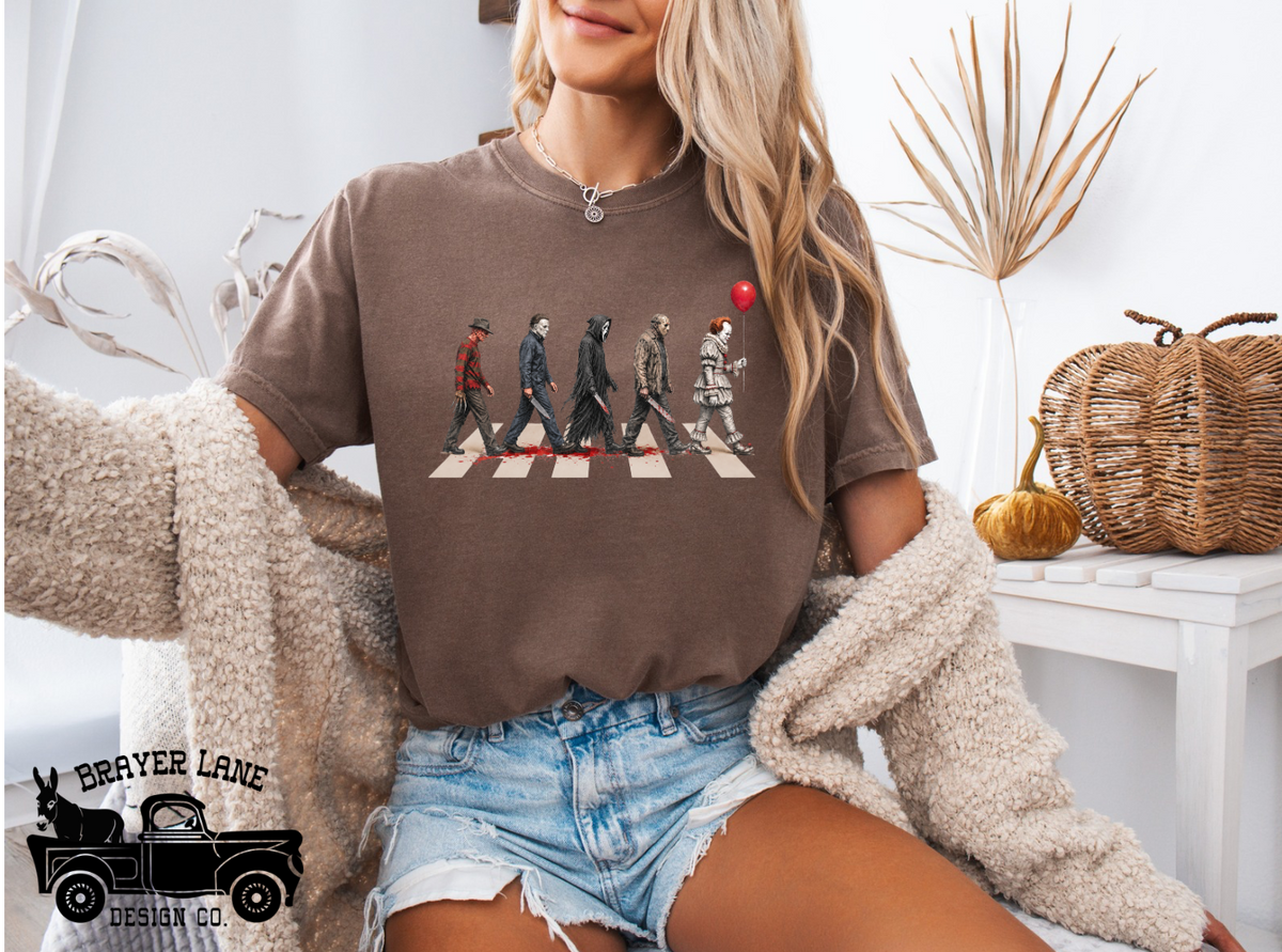 Horror Characters - Vintage T-Shirt