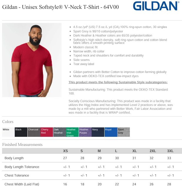 Unisex V-Neck T-Shirt
